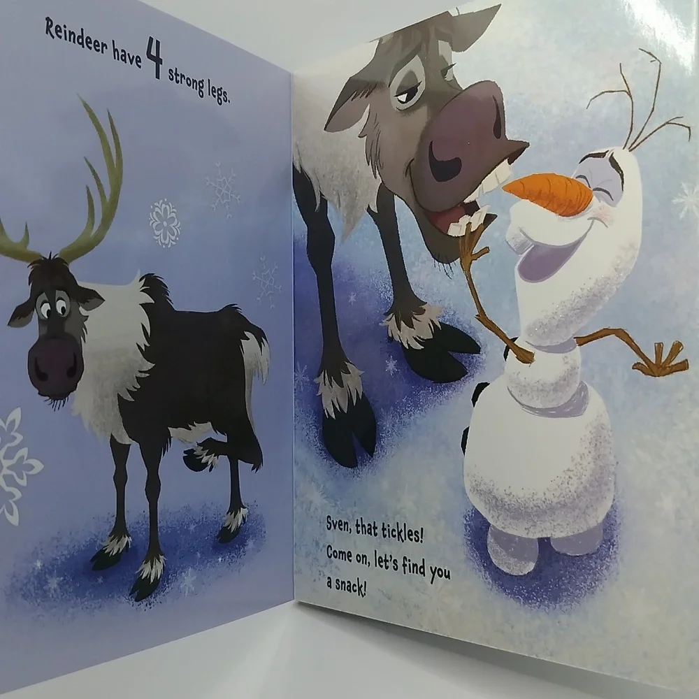 Disney Frozen Olaf's 1-2-3 Counting Board Book 2013 Winter Christmas Early Read - Picture 7 of 14